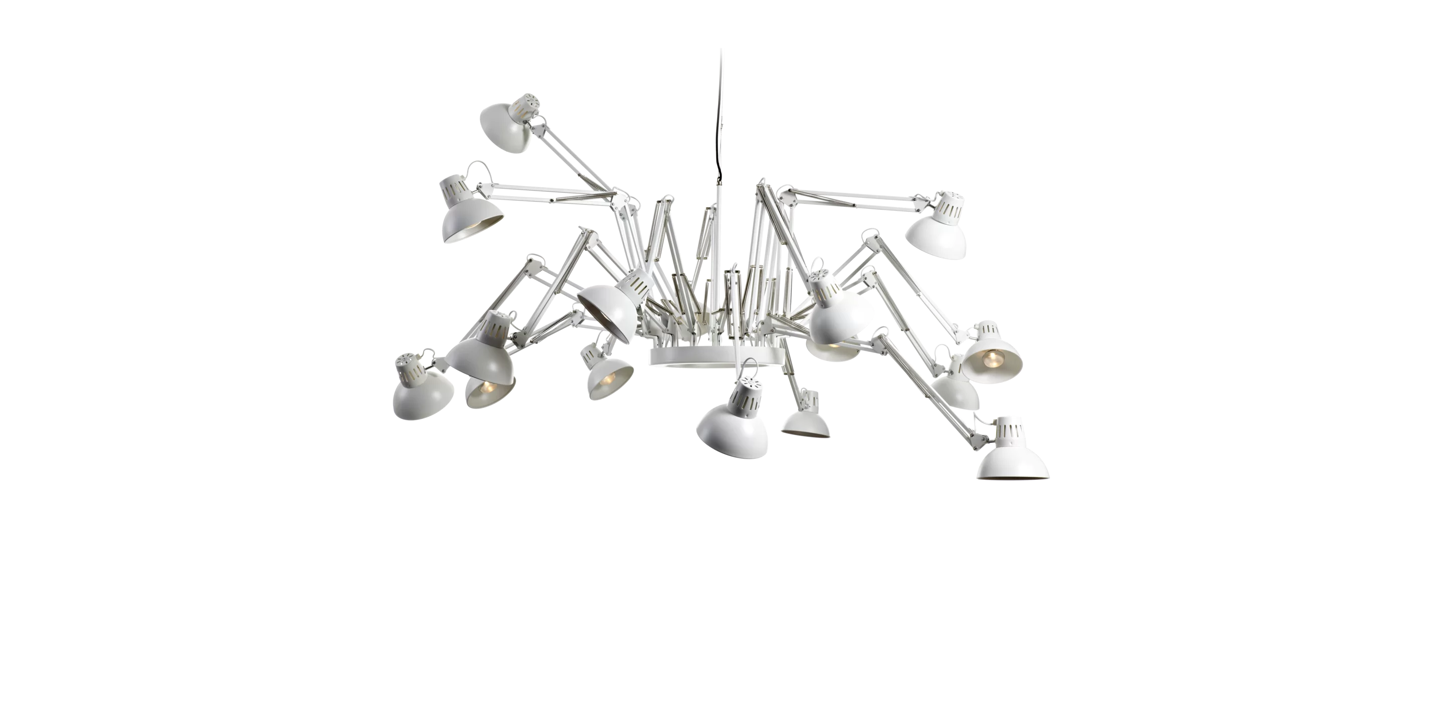 Dear Ingo suspension light white dynamic shape 2 front side